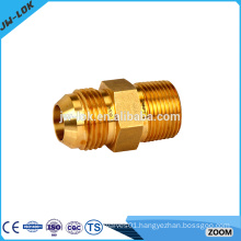 High pressure hydraulic brass tube fitting reducer union